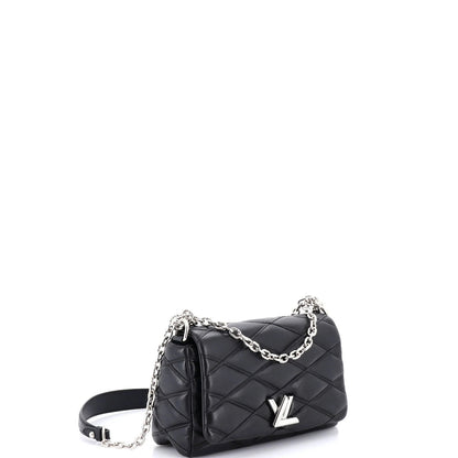 Louis Vuitton Go-14 Handbag Malletage Leather Mm