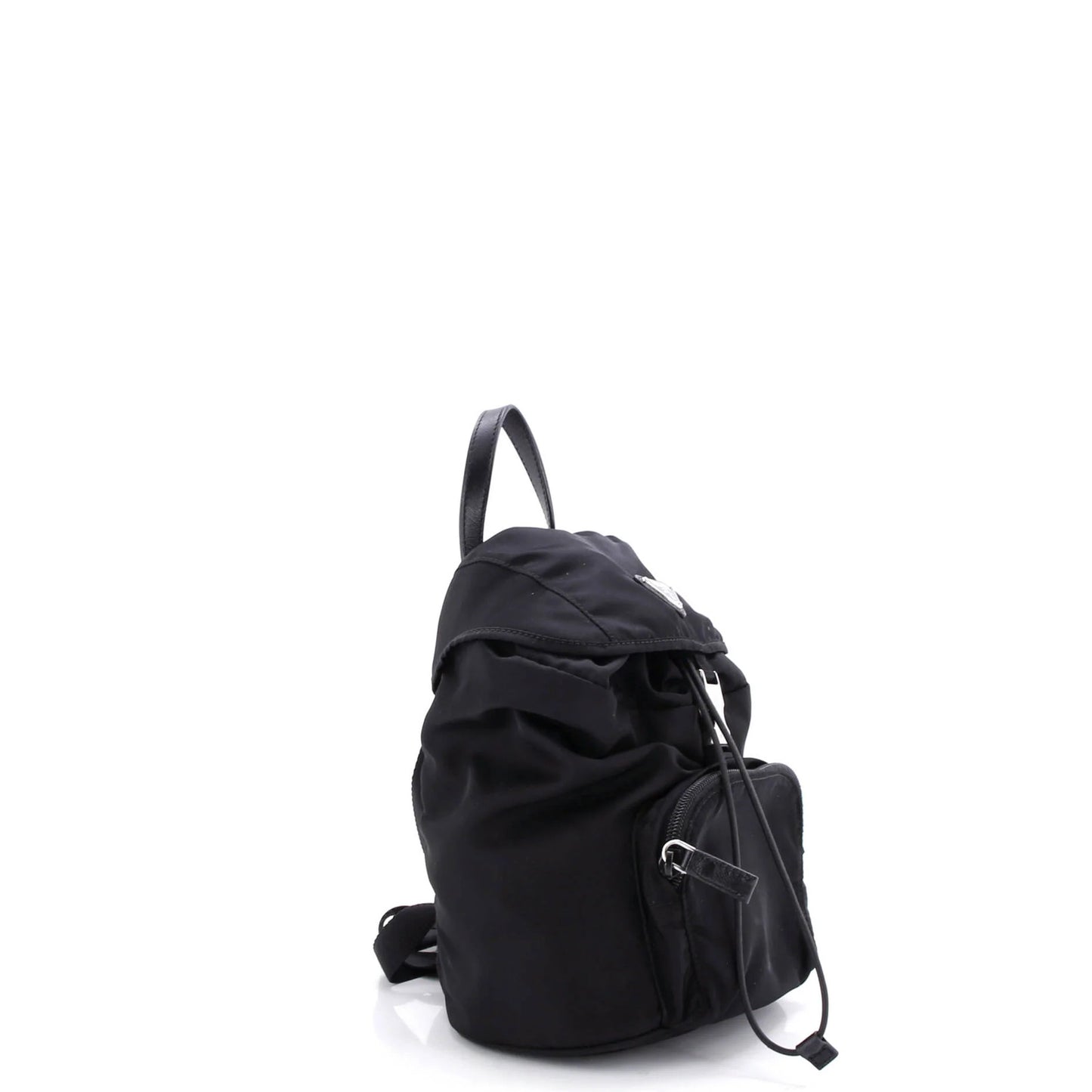Prada Single Buckle Pocket Backpack Tessuto Small