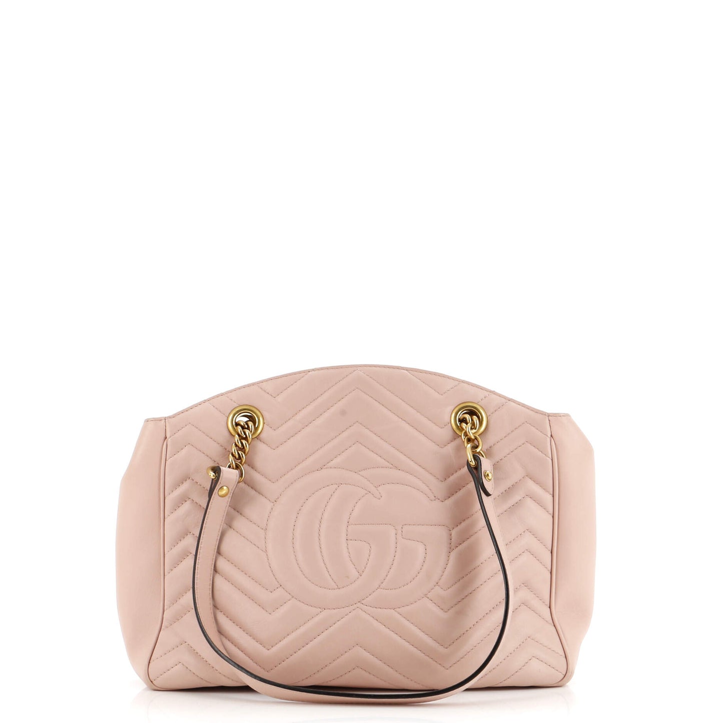 Gucci Gg Marmont Chain Tote Matelasse Leather Medium