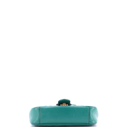 Gucci Gg Marmont Flap Bag Matelasse Leather Mini