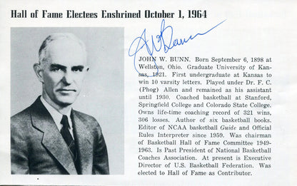 John Bunn Autographed 5X7 Magazine Page (Jsa)
