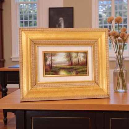 Daz De Cereo Early Spring By The Water Original Oil Painting Spain Signed