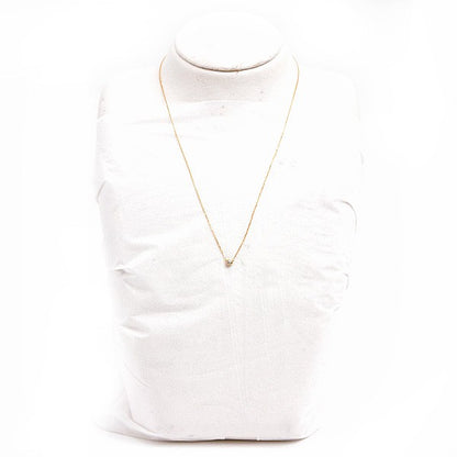 Ahkah Necklace 1P Diamond One-Point Diamond K18 Yellow Gold