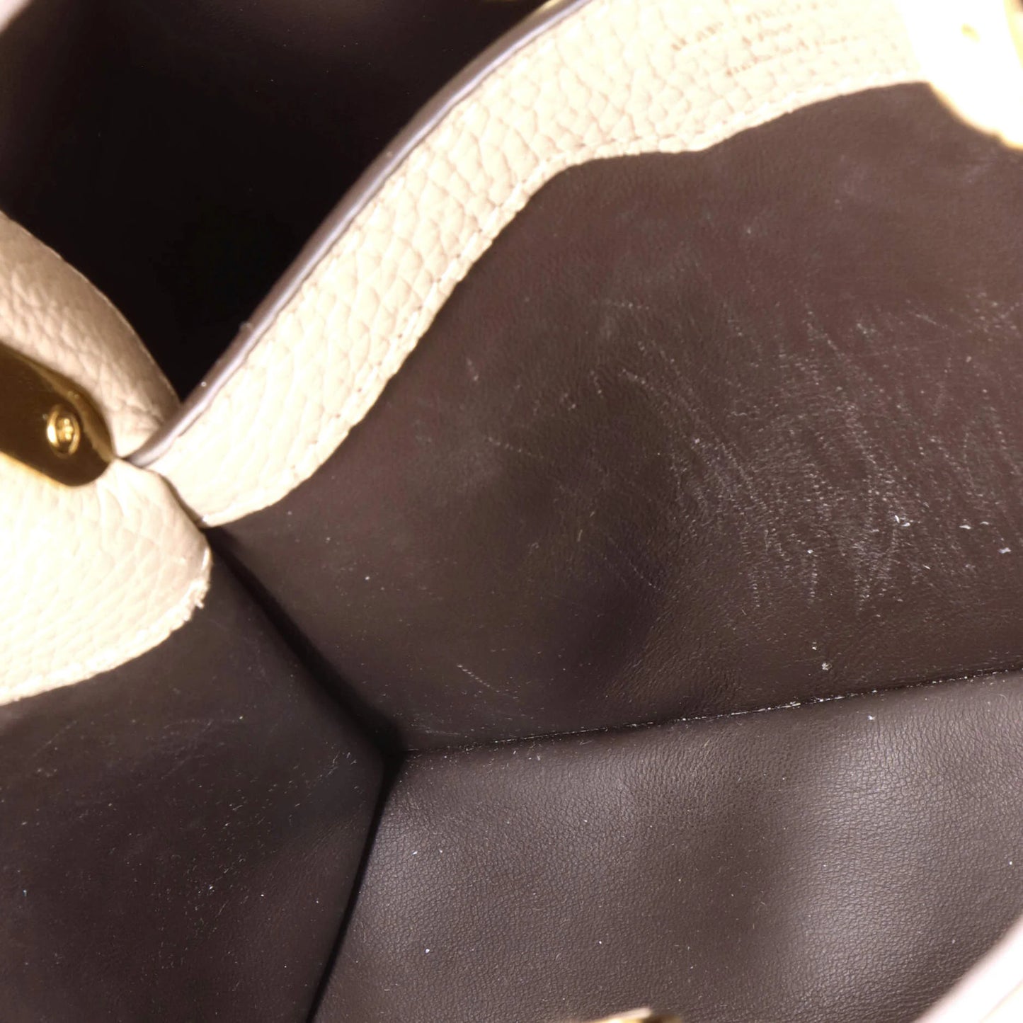 Louis Vuitton Capucines Bag Leather Mm