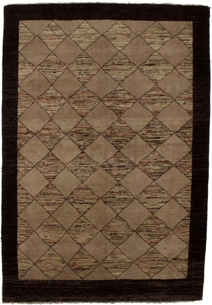 Handmade Gabbeh Chobi Oriental Rug Modern Tribal
