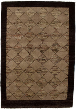Handmade Gabbeh Chobi Oriental Rug Modern Tribal