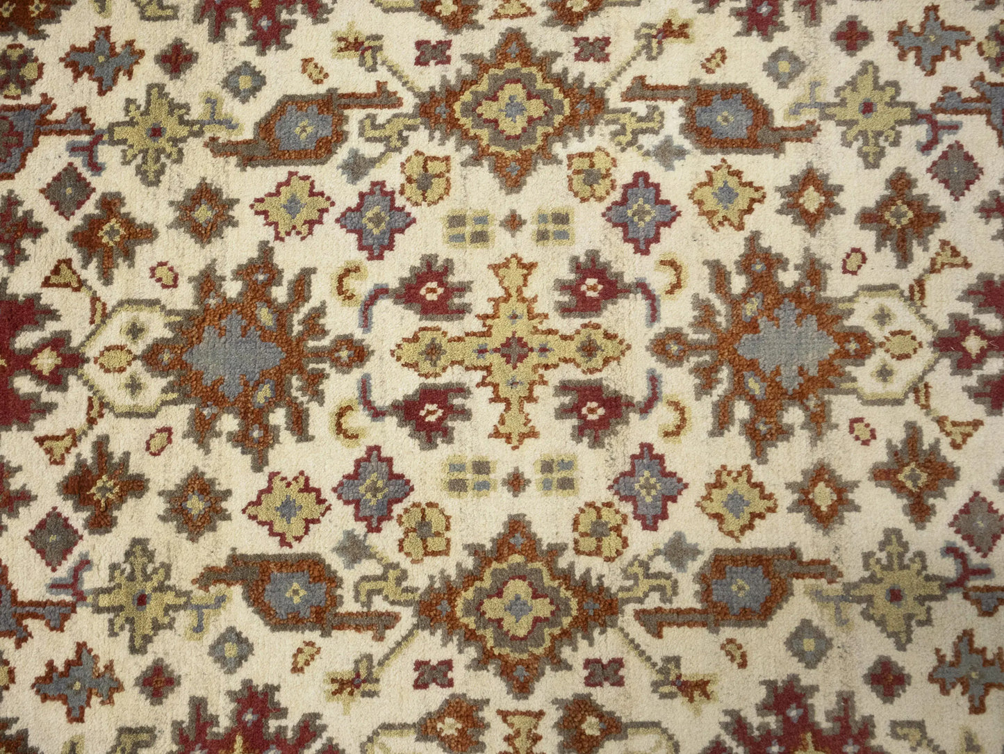 Cream Oushak Chobi Oriental Rug Handmade Large Floral Room Dcor Carpet 4X6 ft
