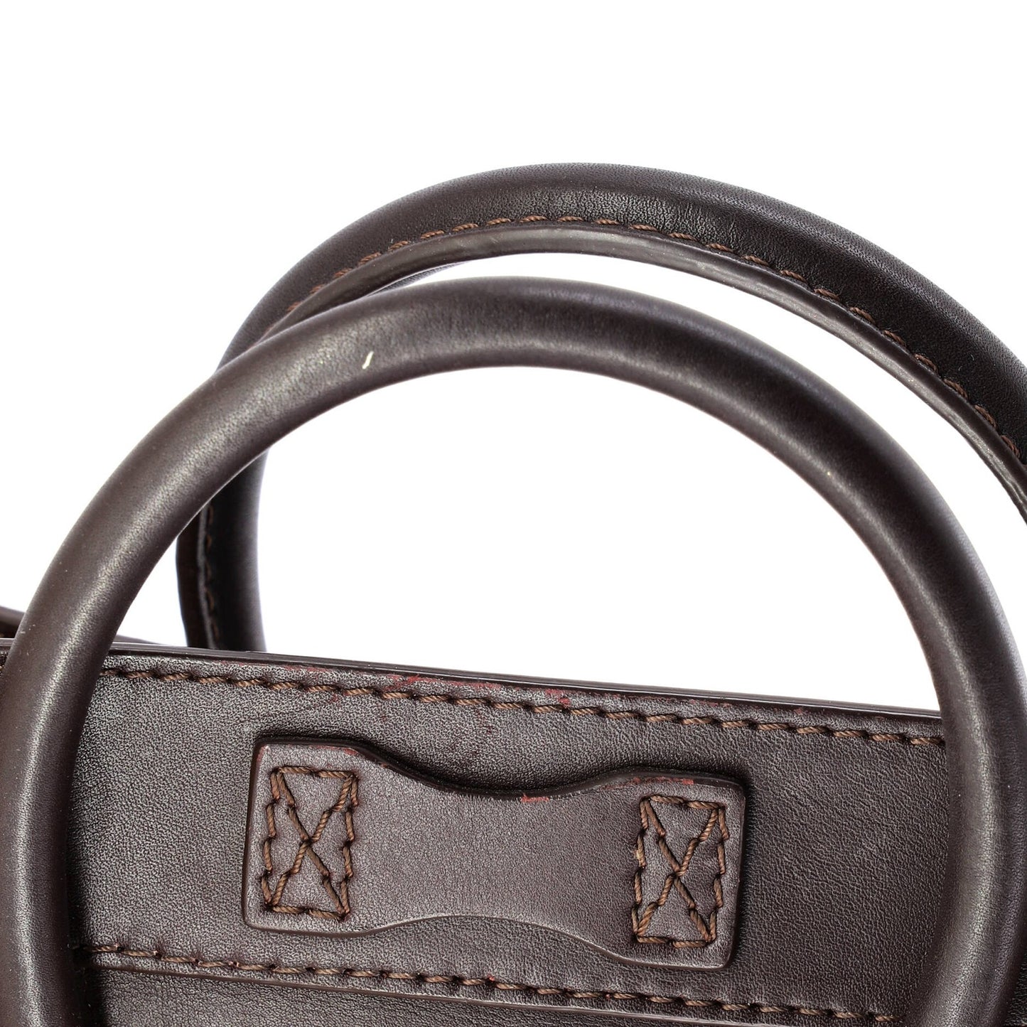 Nano Celine Tricolor Luggage Bag Leather