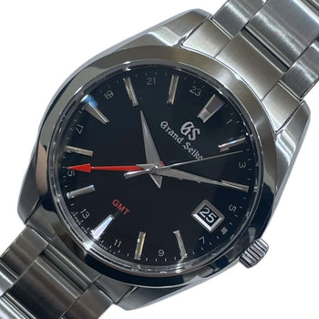 Seiko Heritage Collection 9F Quartz Gmt Sbgn013 Black Men'S Used Watch #6112