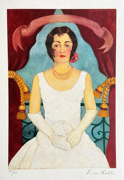 Frida Kahlo Lithograph Certified Signed Numbered By Hand
