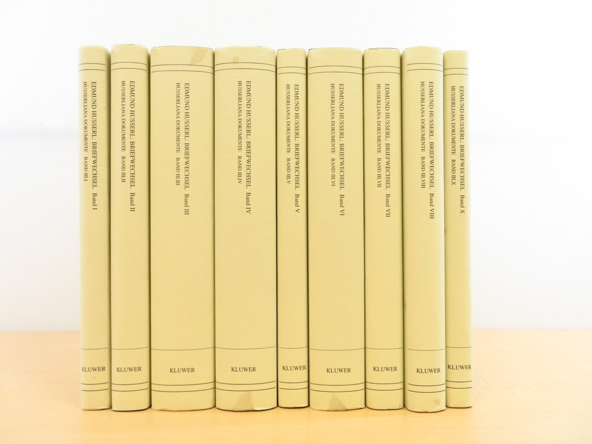 Edmund Husserl Briefwechsel 9-Volume Set (Vol. 1-8, 10), 1994, Kluwer Academic