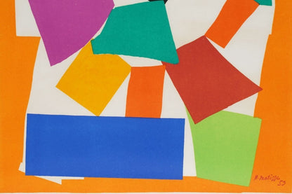 Henri Matisse Printed Signed Lithograph "The Snail From Verve" Well Framed