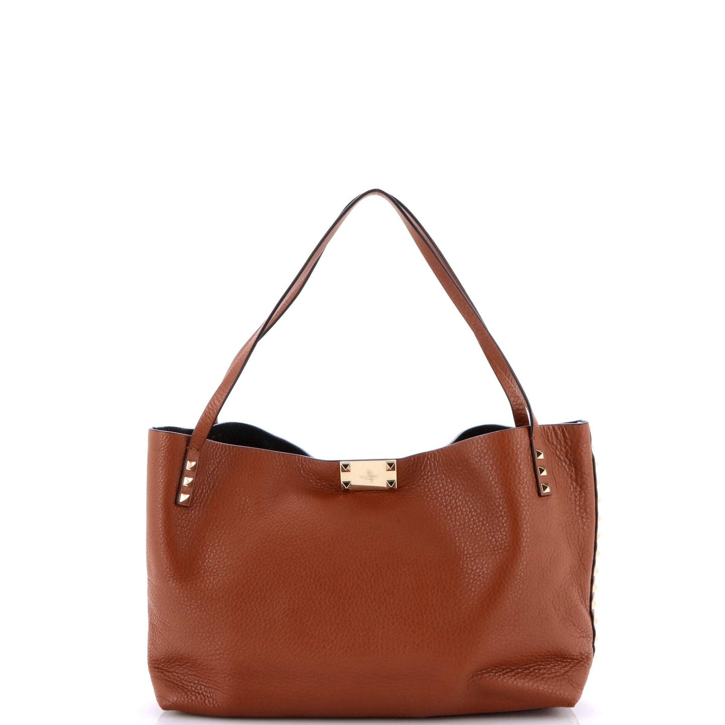 Valentino Garavani Rockstud Convertible Flip Lock Tote Leather Medium