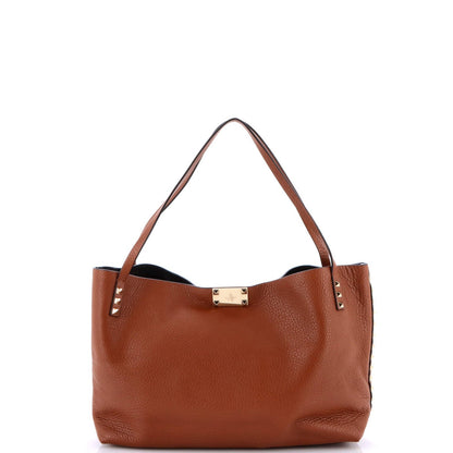 Valentino Garavani Rockstud Convertible Flip Lock Tote Leather Medium