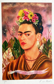 Frida Kahlo Lithograph 275 Ex Coa Original Numbered By Hand Signed Limited