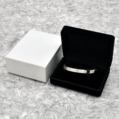 Cartier Love Bracelet #17 K18WG 4P Diamond Half