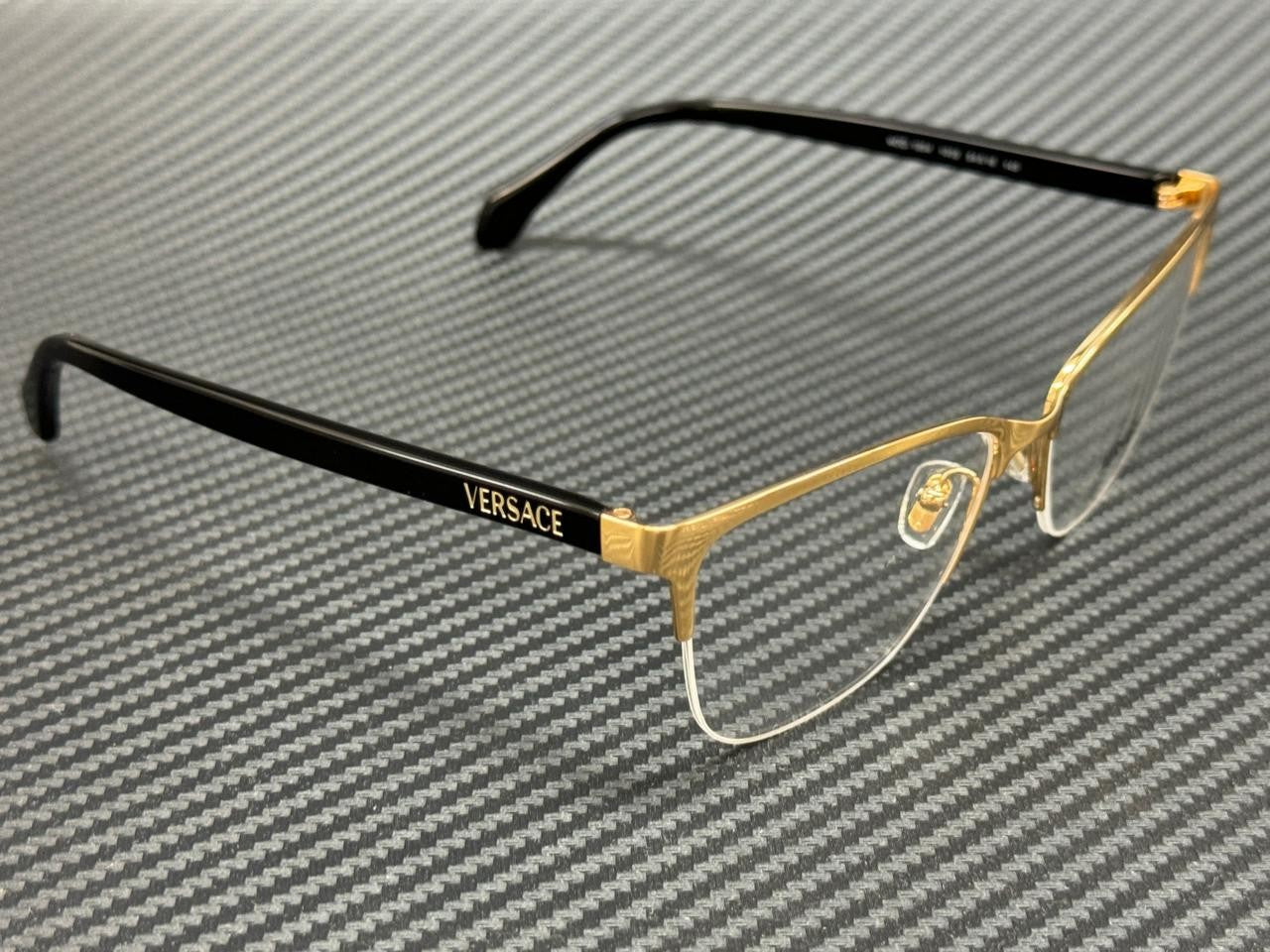 VERSACE VE1304 1002 Gold Black Women's 52 mm Eyeglasses