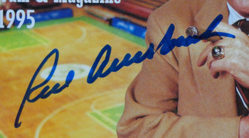 Red Auerbach Signed 1995 Program Final Game Boston Gardens Jsa 188420