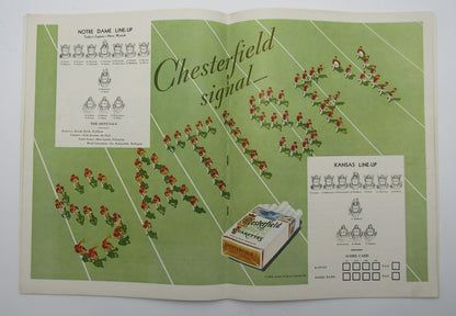 October 7, 1933 Kansas Vs. Notre Dame Ncaa