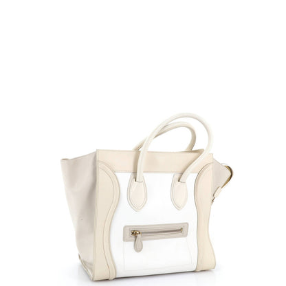 Celine Bicolor Luggage Bag Leather Mini