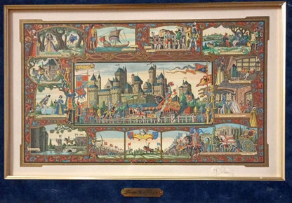 Jean Gradassi Signed Print Shakespeare Tournament