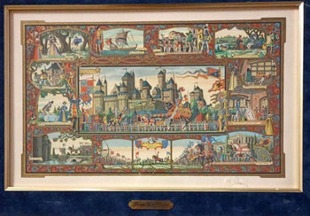 Jean Gradassi Signed Print Shakespeare Tournament