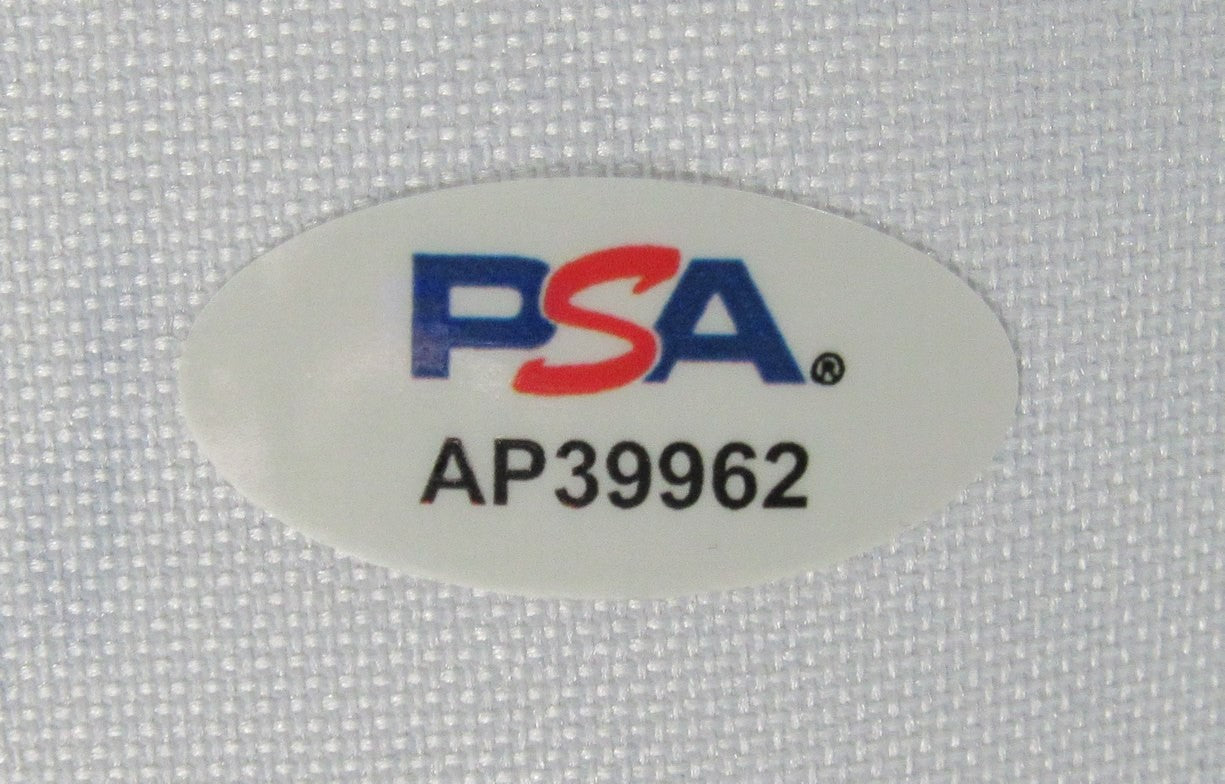 Franco Harris Hof Signed/Inscr Steelers Custom Football Jersey Psa/Dna 197430