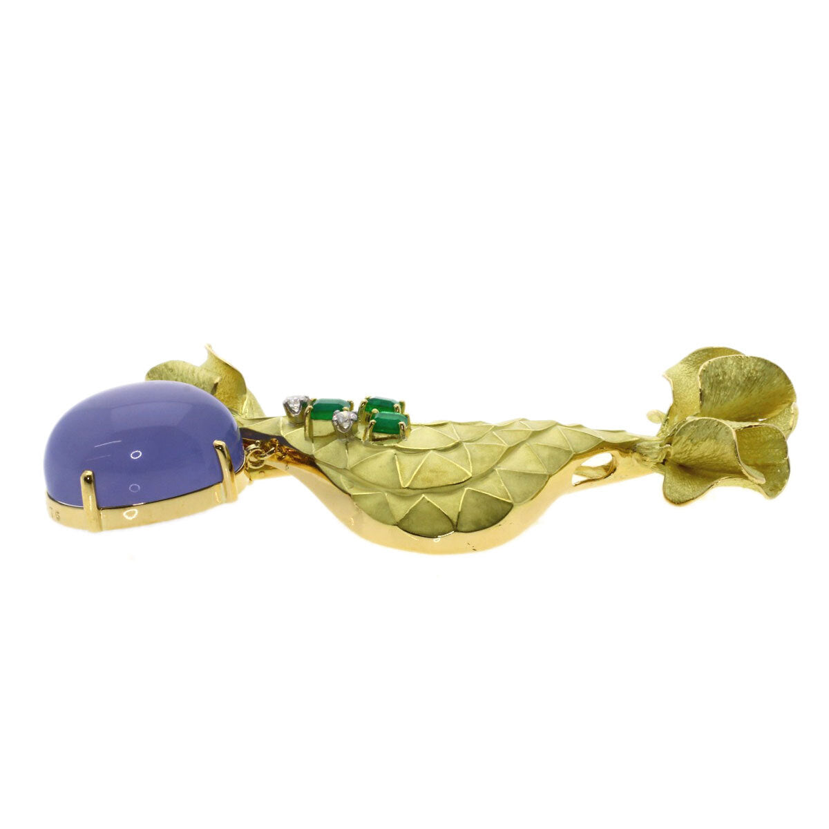 Ikeda Keiko   Brooch Colored Stone Emerald