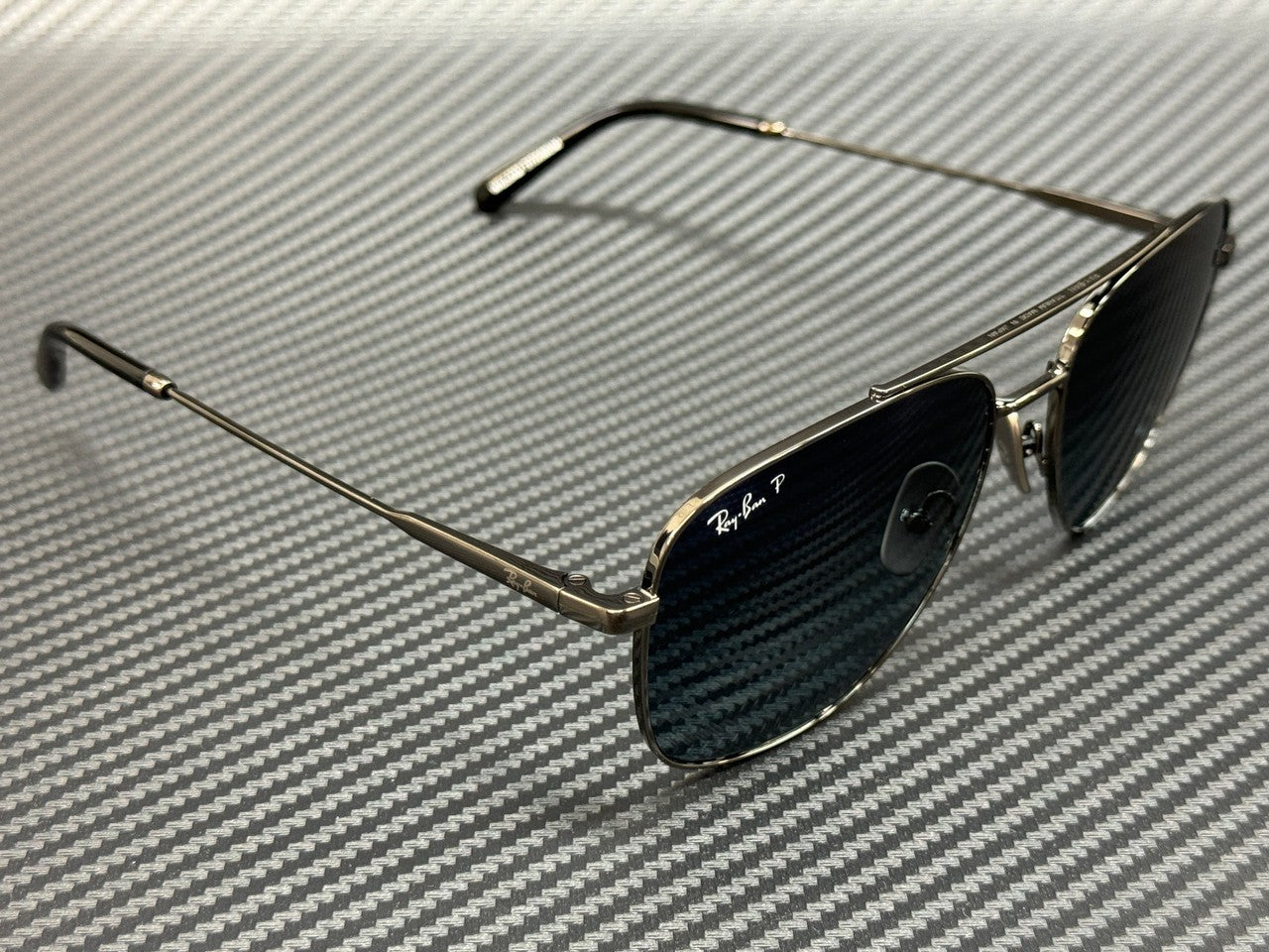 RAY BAN RB8097 165 S3 Gunmetal Blue Gradient Polarized Unisex 59 mm Sunglasses