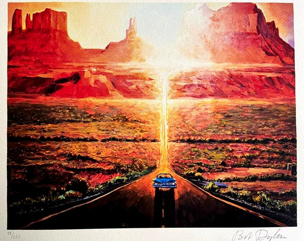 Bob Dylan Lithograph Coa Signed Op Numbered By