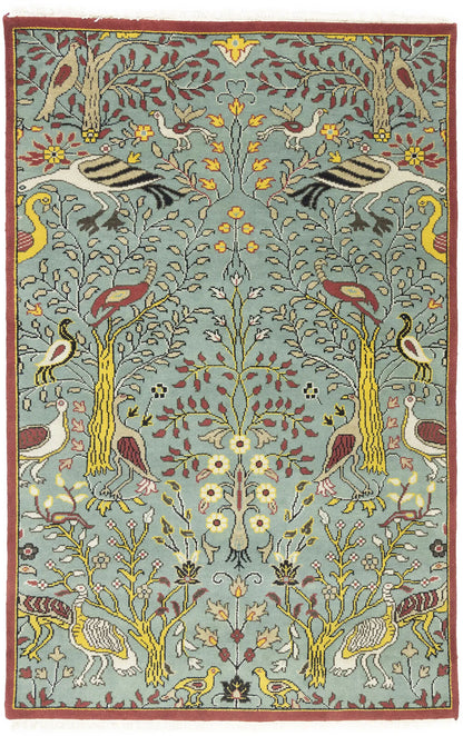Handmade Chobi Oriental Rug 6X9 Ft Pictorial