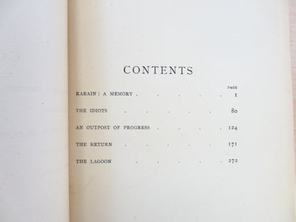 Tales Of Unrest By Joseph Conrad - First Edition