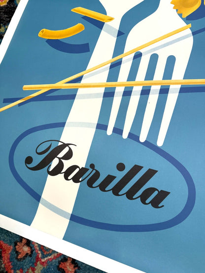 Barilla Pasta Erberto Carboni 1952 Vintage Italian Food Authentic Originalposter