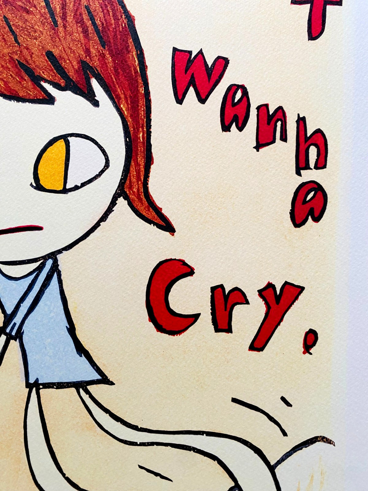 Yoshitomo Nara Lithograph Coa Signed In Pen Numbered In Pencil