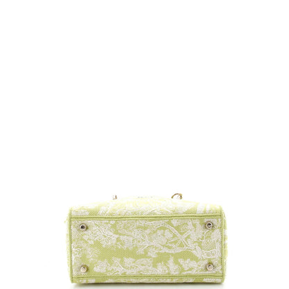 Christian Dior Toile De Jouy Lady D-Lite Bag Embroidered Canvas