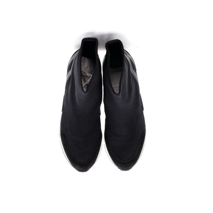 Hermes Men'S Sock High-Top Sneakers Knit Fabric With Leather