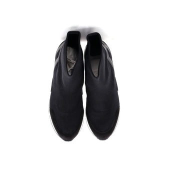 Hermes Men'S Sock High-Top Sneakers Knit Fabric With Leather