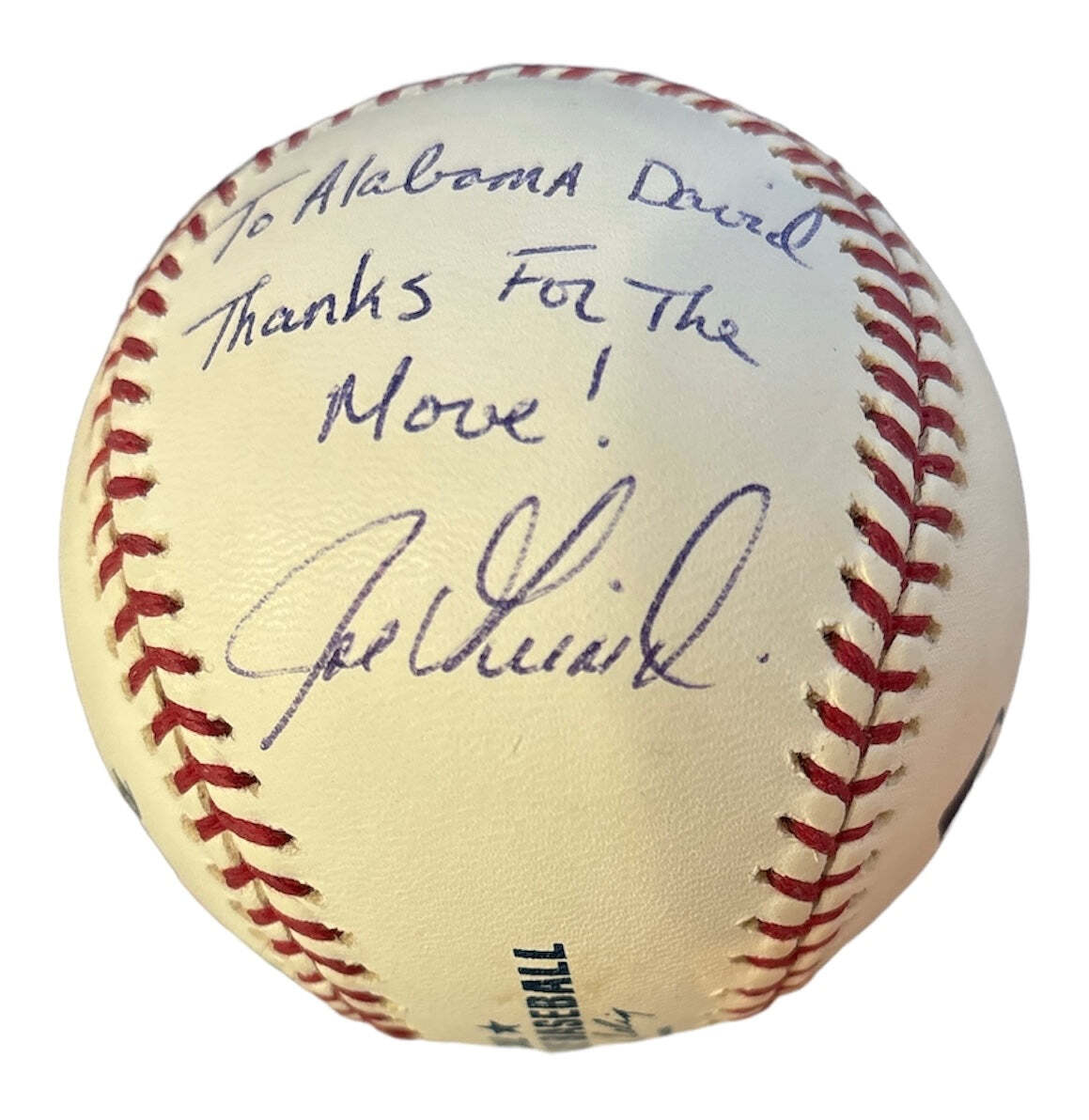 Joe Girardi Autographed Official Major League