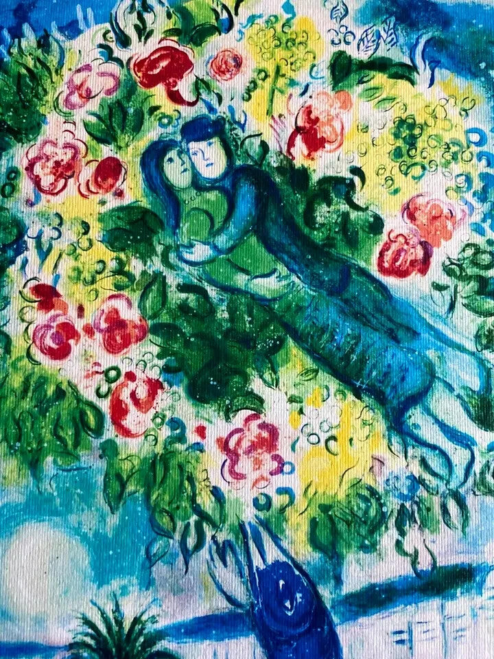 Marc Chagall Signed Hand Numbered Coa Lithograph