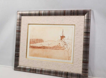 Nijole Vilutiene Near The Sea Etching 19972004 Signed Lithuanian Female Art