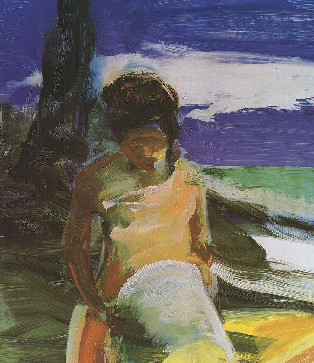 Eric Fischl Kids At The Beach " Poster Contemporary Multicolor Y