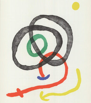 Joan Miro Swirl From Dlm Number 169 