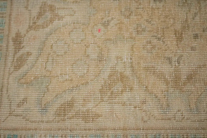 Antique Hand-Knotted Wool Oriental Area Rug Beige