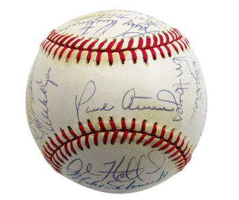 1983 Phillies Nl Champs Team Sign By 27 Onl