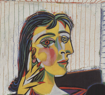 Pablo Picasso Portrait Of Dora Maar " Offset Lithograph Cubism