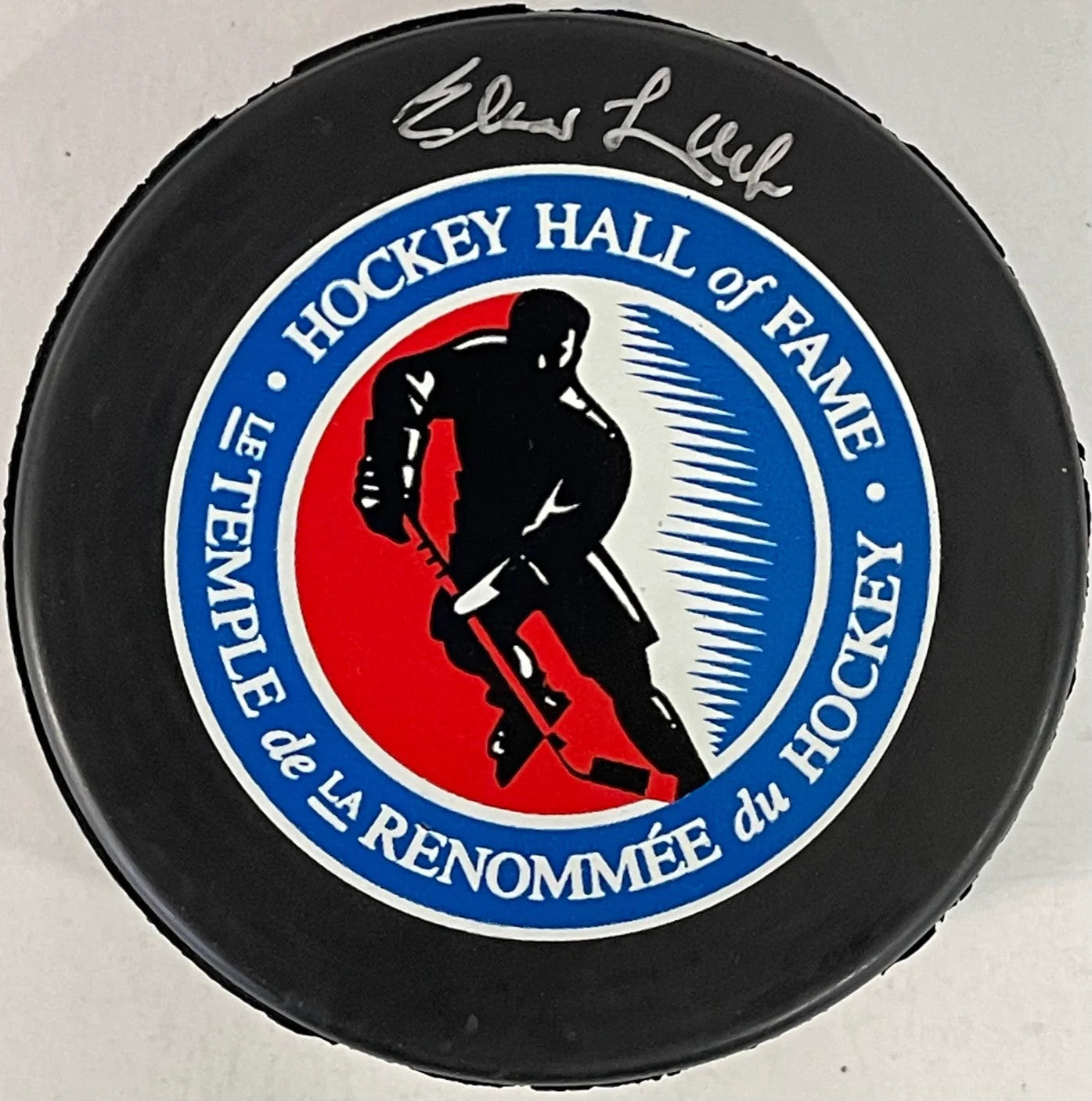 Elmer Lach Autographed Montreal Canadiens Puck