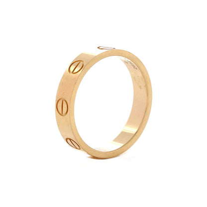 Cartier Love Wedding Band Ring 18K Yellow Gold