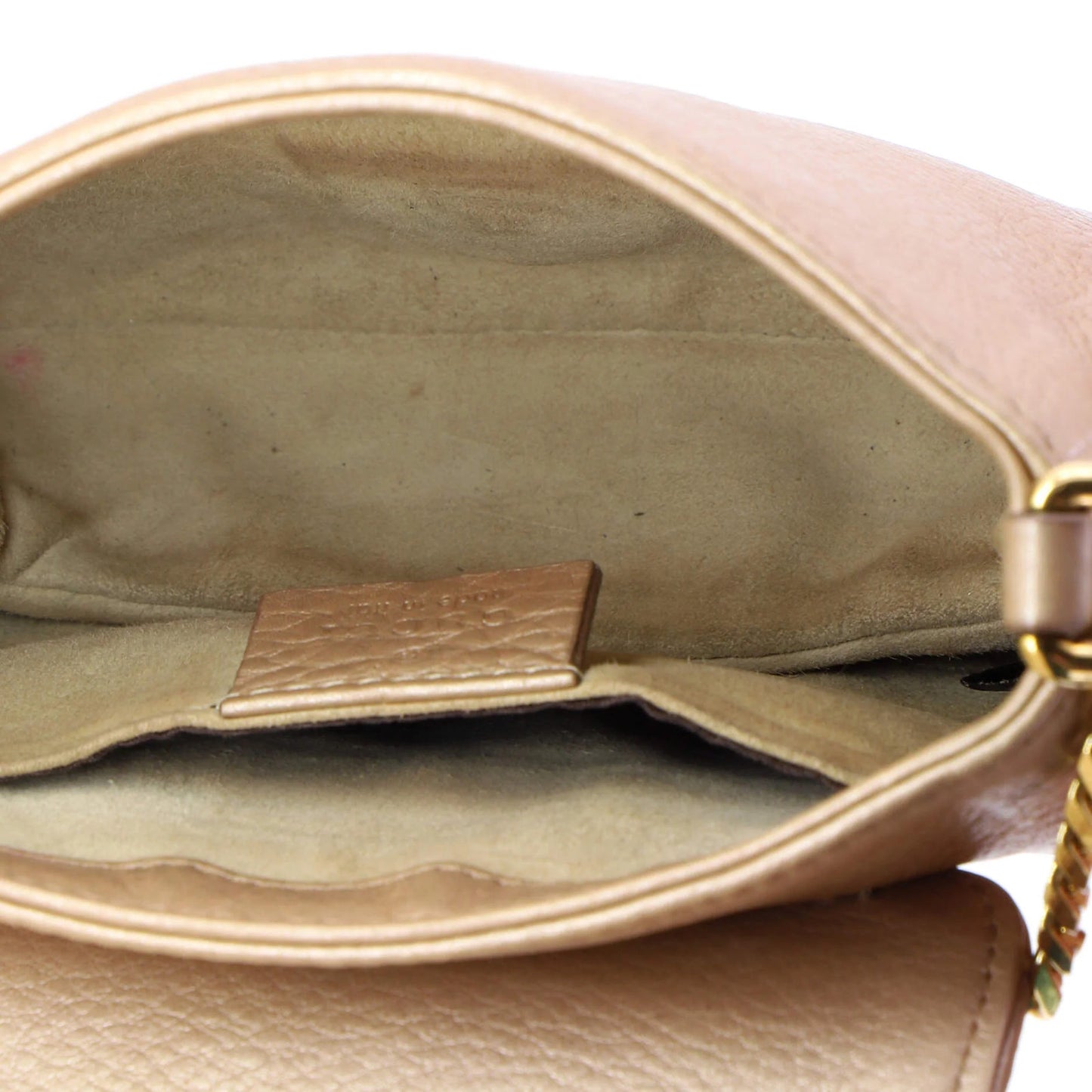 Gucci 1973 Chain Shoulder Bag Leather Small