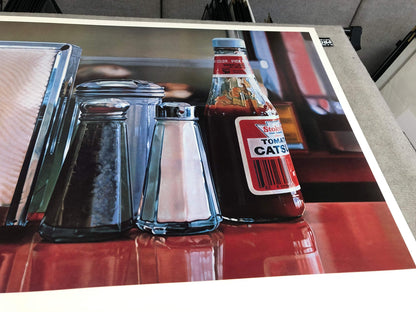 Ralph Goings Color Pick " Poster Realism Red, Multicolor Ketchup
