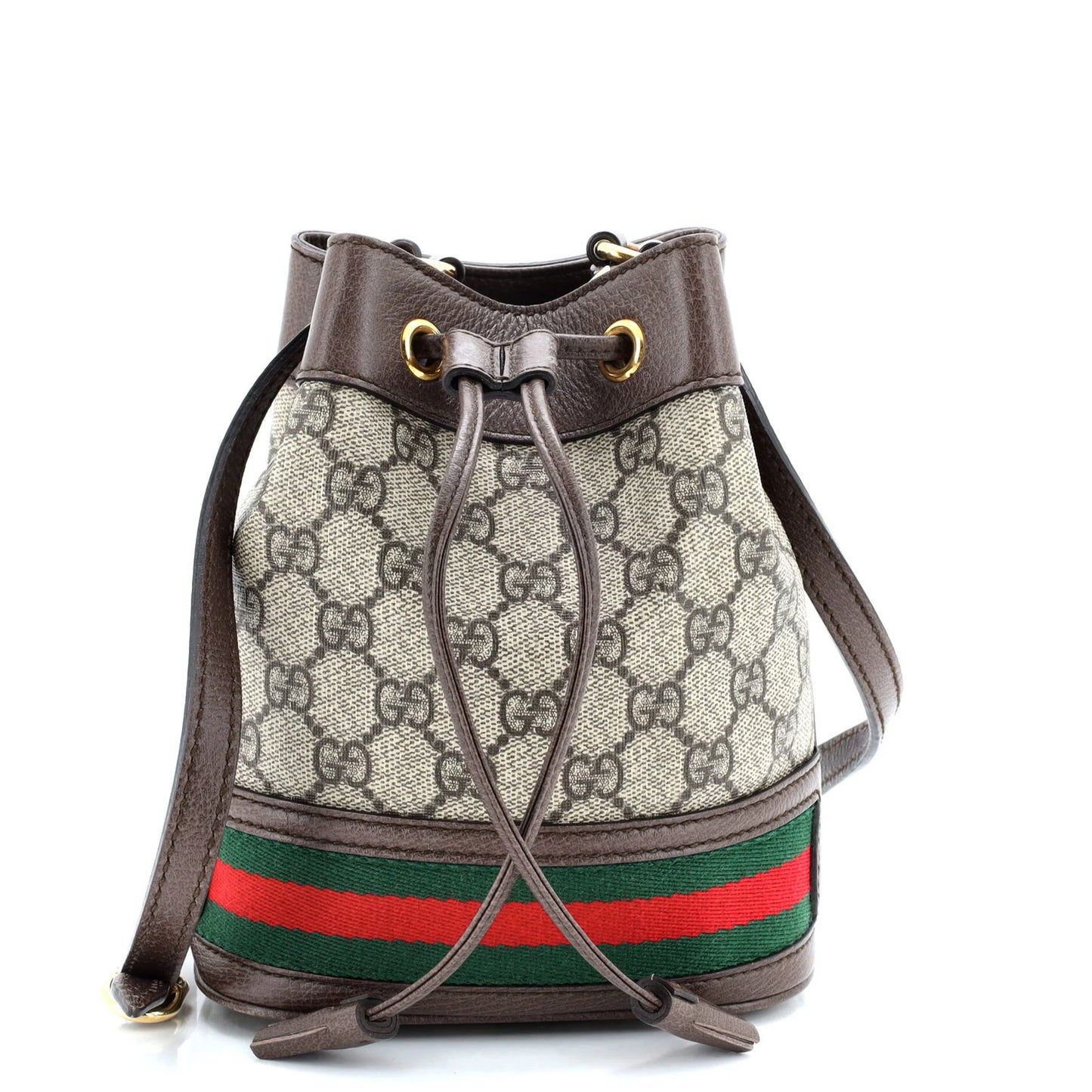 Gucci Ophidia Bucket Bag Gg Coated Canvas Mini